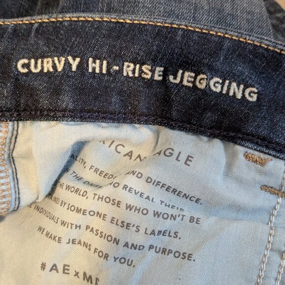 American Eagle next level stretch curvy hi-rise jegging size 14short - Picture 6 of 7